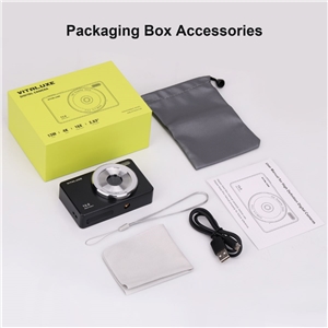 VITALUXE Digital Camera, 4K Kids Camera 13MP Point and Shoot Digital Cameras with 32GB SD Card 16X Zoom, 2.83'' Portable Vintage Small Camera for Teens Students Kids Boys Girls Adults Beginner(Black)