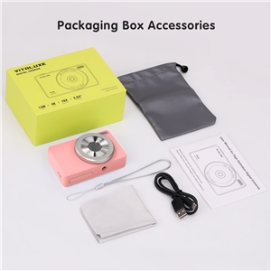 VITALUXE Digital Camera, 4K Kids Camera 13MP Point and Shoot Digital Cameras with 32GB SD Card 16X Zoom, 2.83'' Portable Vintage Small Camera for Teens Students Kids Boys Girls Adults Beginner(Pink)