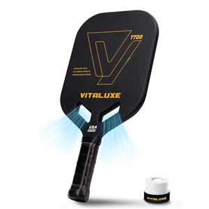 USAP Approved, Carbon Fiber Pickleball Paddle, Edgeless T700+3K Textured Carbon Friction Surface，Thermoformed Pickleball Paddle with Aerodynamic Design Used for tournaments,  Control 