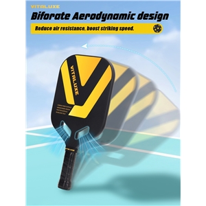 USAP Approved, Carbon Fiber Pickleball Paddle, Edgeless T700+3K Textured Carbon Friction Surface，Thermoformed Pickleball Paddle with Aerodynamic Design Used for tournaments, Power & Control & Spin Max, USAP Approved