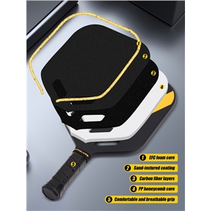 USAP Approved, Carbon Fiber Pickleball Paddle, Edgeless T700+3K Textured Carbon Friction Surface，Thermoformed Pickleball Paddle with Aerodynamic Design Used for tournaments, Power & Control & Spin Max, USAP Approved