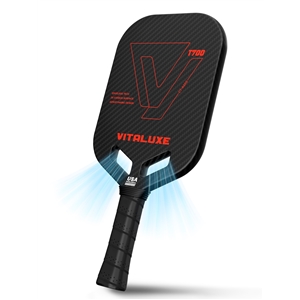 USAP Approved, Carbon Fiber Pickleball Paddle, Edgeless T700+3K Textured Carbon Friction Surface，Thermoformed Pickleball Paddle with Aerodynamic Design Used for tournaments, Power & Control & Spin Max, USAP Approved