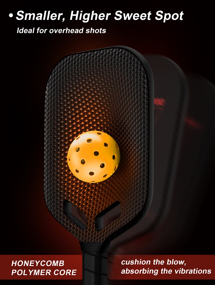 USAP Approved, Carbon Fiber Pickleball Paddle, Edgeless T700+3K Textured Carbon Friction Surface，Thermoformed Pickleball Paddle with Aerodynamic Design Used for tournaments, Power & Control & Spin Max, USAP Approved