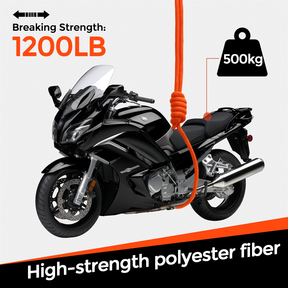 VITALUXE  1200lb Paracord Rope, 4.4mm 15 Triple Strands Paracord, Heavy Duty Tactical Parachute Cord for Survival Gear, Camping, Hiking, and Ideal for Bracelets, Lanyards, Type III