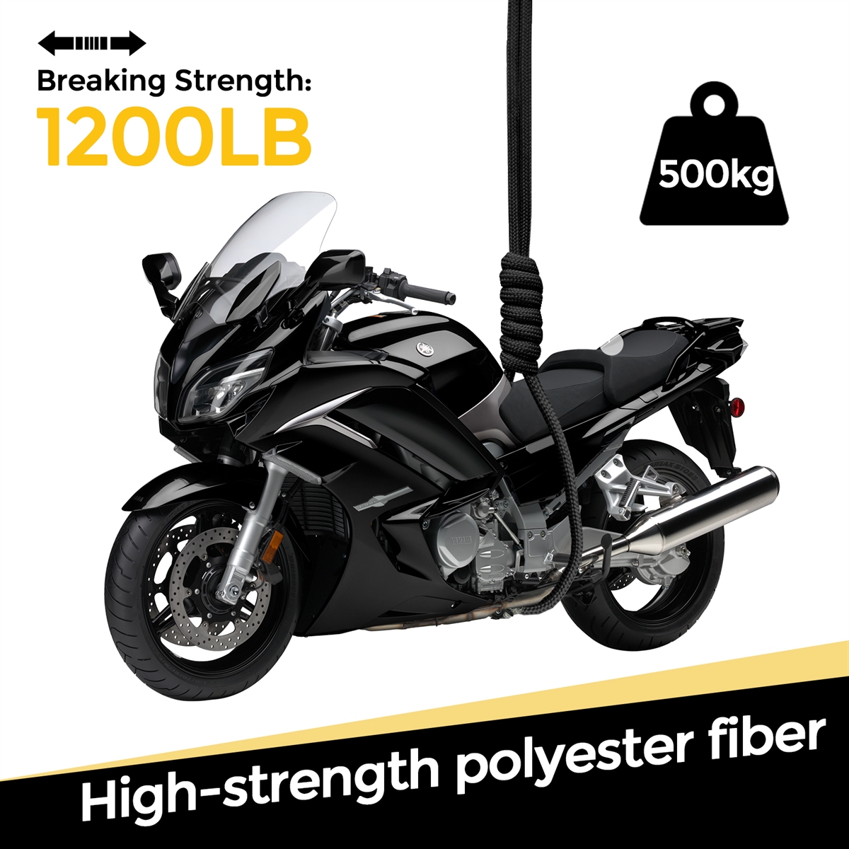 VITALUXE  1200lb Paracord Rope, 4.4mm 15 Triple Strands Paracord, Heavy Duty Tactical Parachute Cord for Survival Gear, Camping, Hiking, and Ideal for Bracelets, Lanyards, Type III