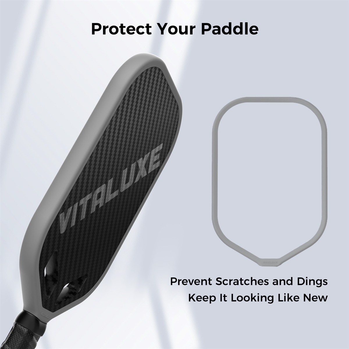 VITALUXE Pickleball Weighted Tape for 16mm Edgeless Paddles | Edge Guard | Lead Tape Alternative | No Glue | Easy Install and Replace