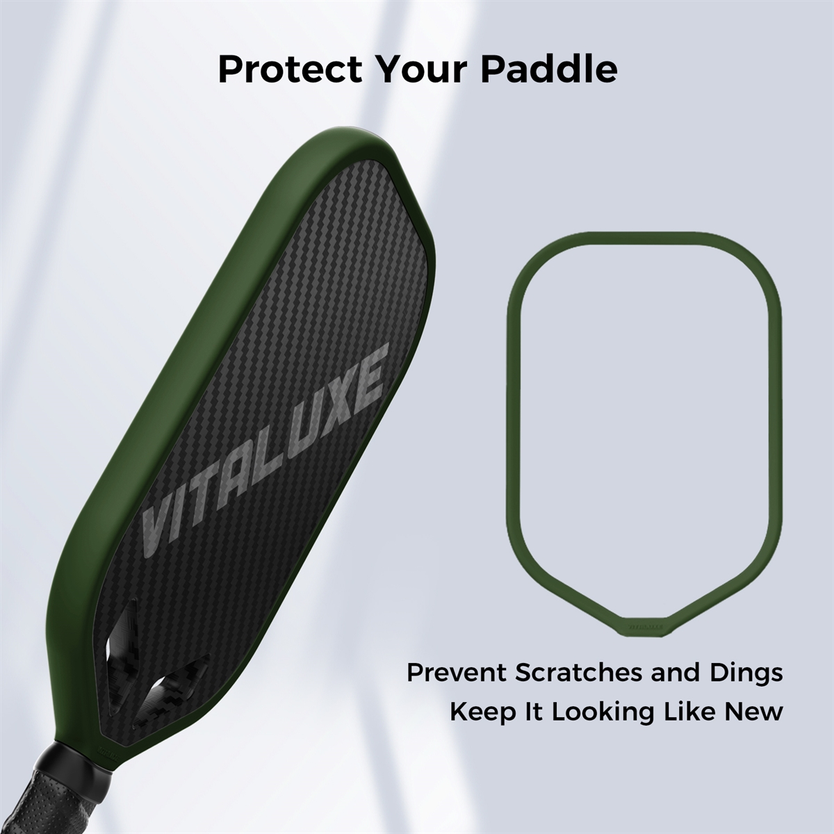 Pickleball Weighted Tape for 16mm Edgeless Paddles, Protective Edge Guard Tape, Lead Tape Alternative, No Glue, Easy Install and Replace Without Wrinkling, 2 Pack