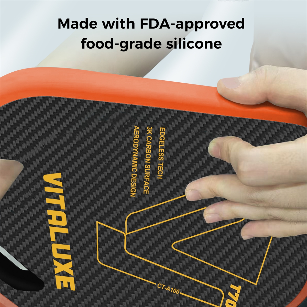 VITALUXE Pickleball Weighted Tape for 16mm Edgeless Paddles | Edge Guard | Lead Tape Alternative | No Glue | Easy Install and Replace