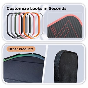 VITALUXE Pickleball Weighted Tape for 16mm Edgeless Paddles | Edge Guard | Lead Tape Alternative | No Glue | Easy Install and Replace